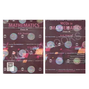 RD Sharma Class 9 Mathematics 2025-2026 CBSE Examination | (Pack Of 2 Books) | With MCQ
