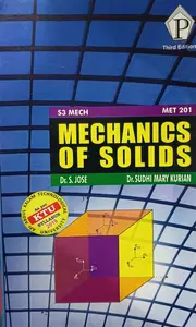 Mechanics Of Solids : Dr S Jose  S3 Mechanical As Per KTU 2019 | 