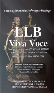 LLB Viva Voce Conquer Your Viva Voce With Confidence Perfect For Law Students & Aspirants Basic Legal General Knowledge