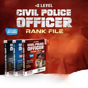 Kerala PSC Plus Two Level Civil Police Officer Rank File Latest 3 Vol Set 2026 | Talent Academy