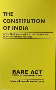 The Constitution Of India Bare Act | Sukumar Bookstall