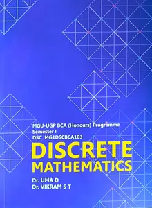 Discrete Mathematics BCA Semester 1 (Honours) MG University | Prakash Publication