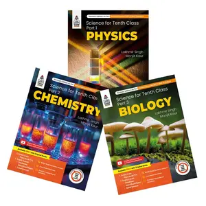 Combo Pack: Lakhmir Singh Class 10 Science (Physics, Chemistry, Biology) | 2025-26 Examination