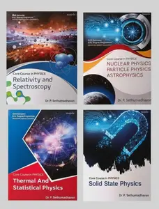 Combo Set Bsc Semester 6 (Thermal And Statistical Physics,Nuclear Physics,Relativity Spectroscopy,Solid State Physics) | MG University