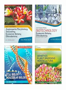 Combo Set Bsc Semester 6 Botany (Angiosperm Morphology,Biotechnology,Cell Biology Molecular Biology,Genetics Plant Breeding) | MG University