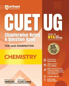 CUET UG 2026 Chemistry | Chapterwise Notes & Question Bank | Based on NTA Pattern | 1000+ NCERT MCQs, Assertion Reason & Case-Based Questions |