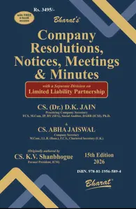 Company Resolutions , Notices ,Meetings & Minutes 15/Edition