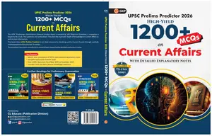 UPSC Prelims Predictor Current Affaires 2026 | 1200+ MCQS | GK Publishers