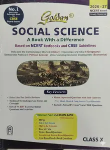Golden Class 10 Social Science Guide Fror CBSE Students | Latest Edition 2026 - 2027
