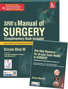 SRB'S MANUAL OF SURGERY COMPLIMENTARY BOOK INCLUDED