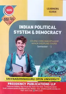SGOU Indian Political System & Democracy Semester 1 Guide | Sree Narayana Guru Open University