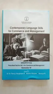 Contemporary Language Skills For Commerce And Management BA English Semester 4 | Calicut University