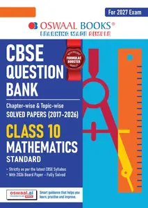 Oswaal CBSE Mathematics Class 10 2027 Standerd | 2026-2027