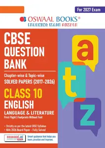 Class 10 English Oswall 2027 CBSE Guide (2016-2026) Question Bank