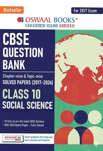 Oswaal CBSE Question Bank Class 10 Social Science  2027 | Solved Papers 2017 - 2026