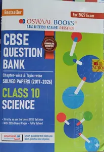 Oswaal CBSE Question Bank Class 10 Science 2027 | Solved Papers 2017-2026